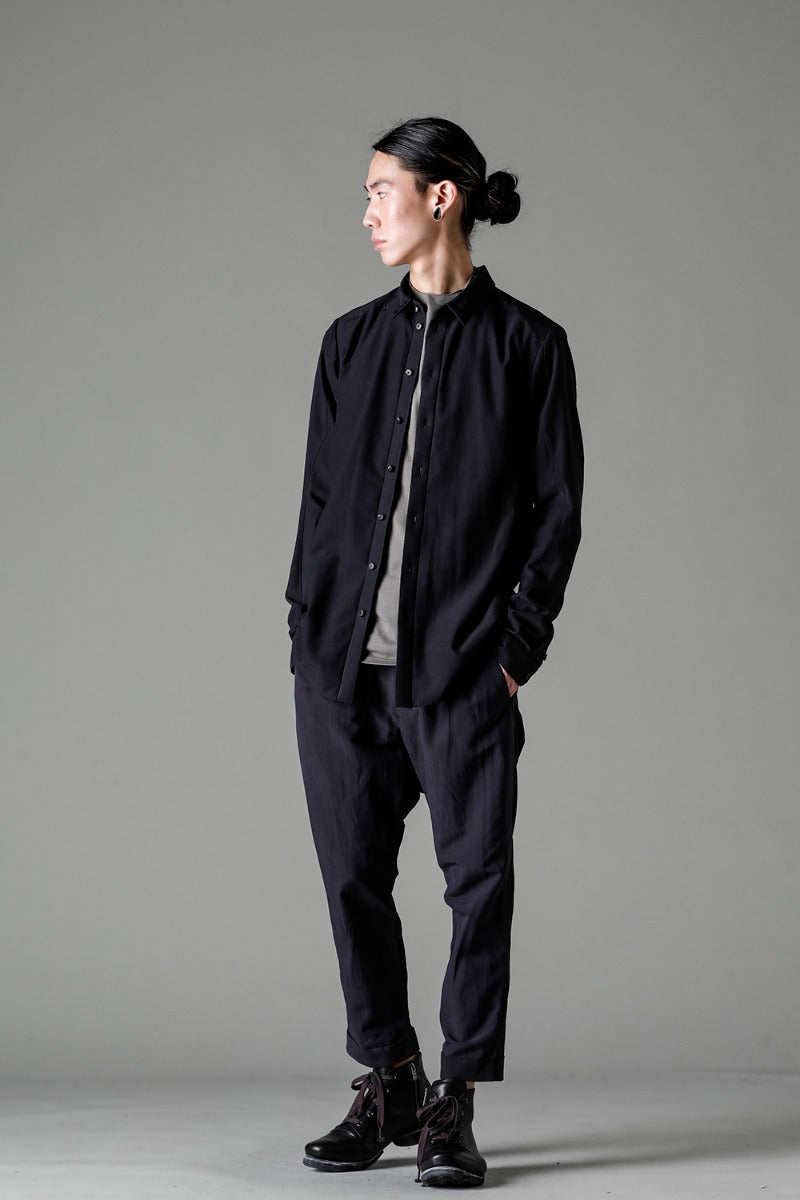 Shirt Cotton / silk / viscose Black