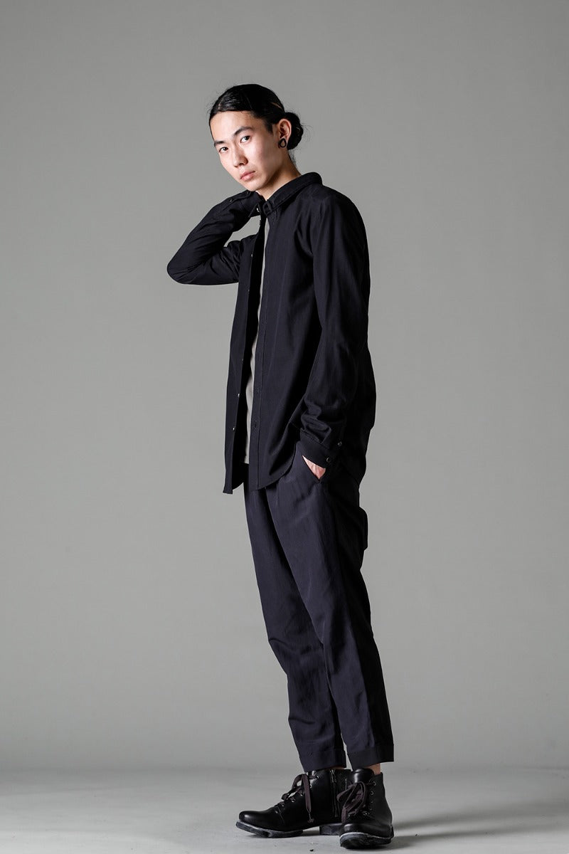 Shirt Cotton / silk / viscose Black