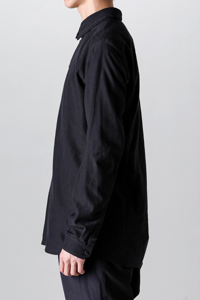 Shirt Cotton / silk / viscose Black