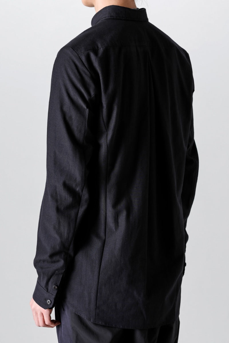 Shirt Cotton / silk / viscose Black