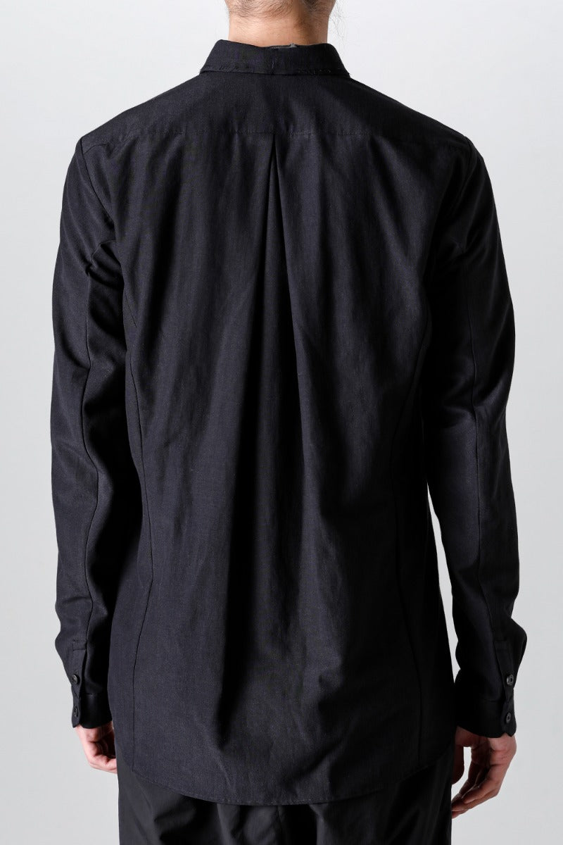 Shirt Cotton / silk / viscose Black