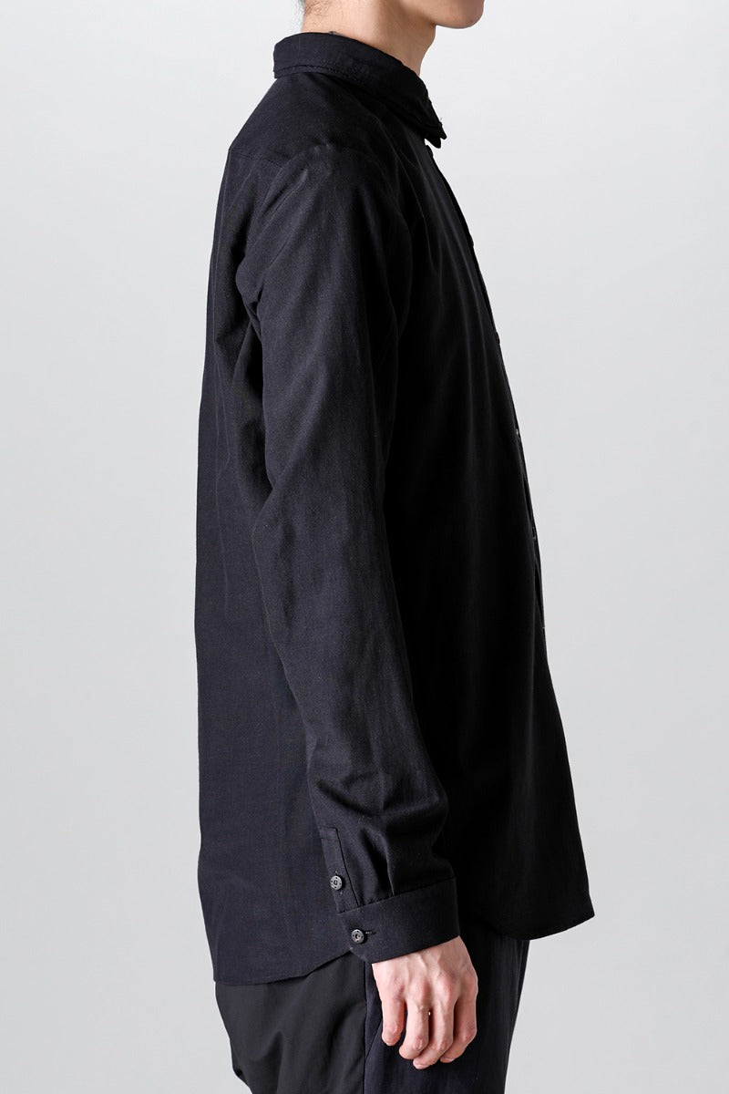 Shirt Cotton / silk / viscose Black