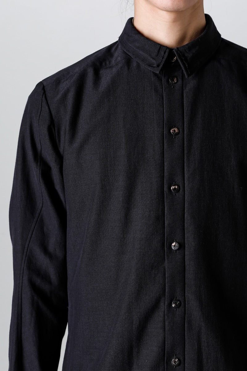 Shirt Cotton / silk / viscose Black
