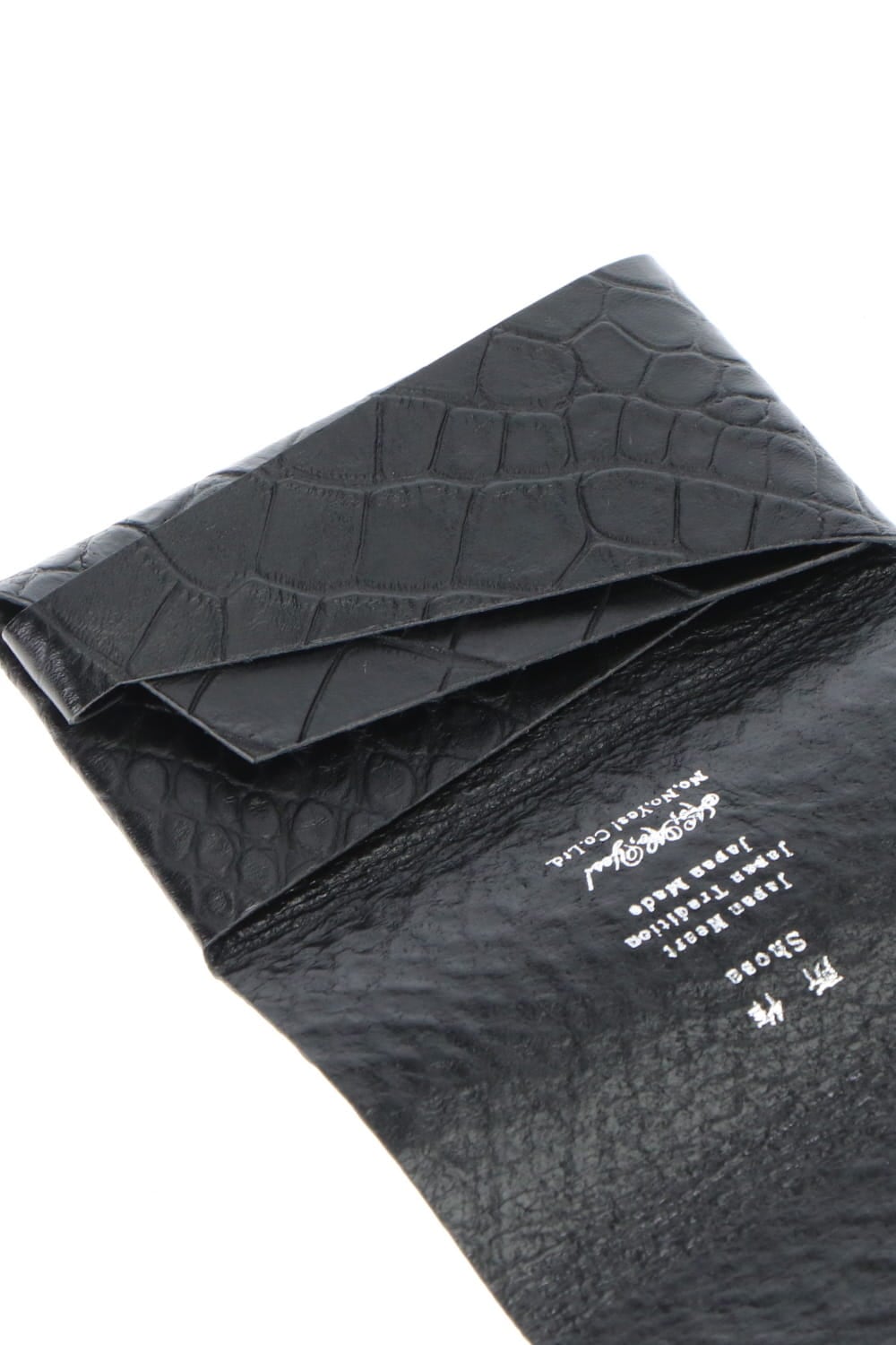 Shosa - No,No,Yes! Card Case Embossing Croco Black