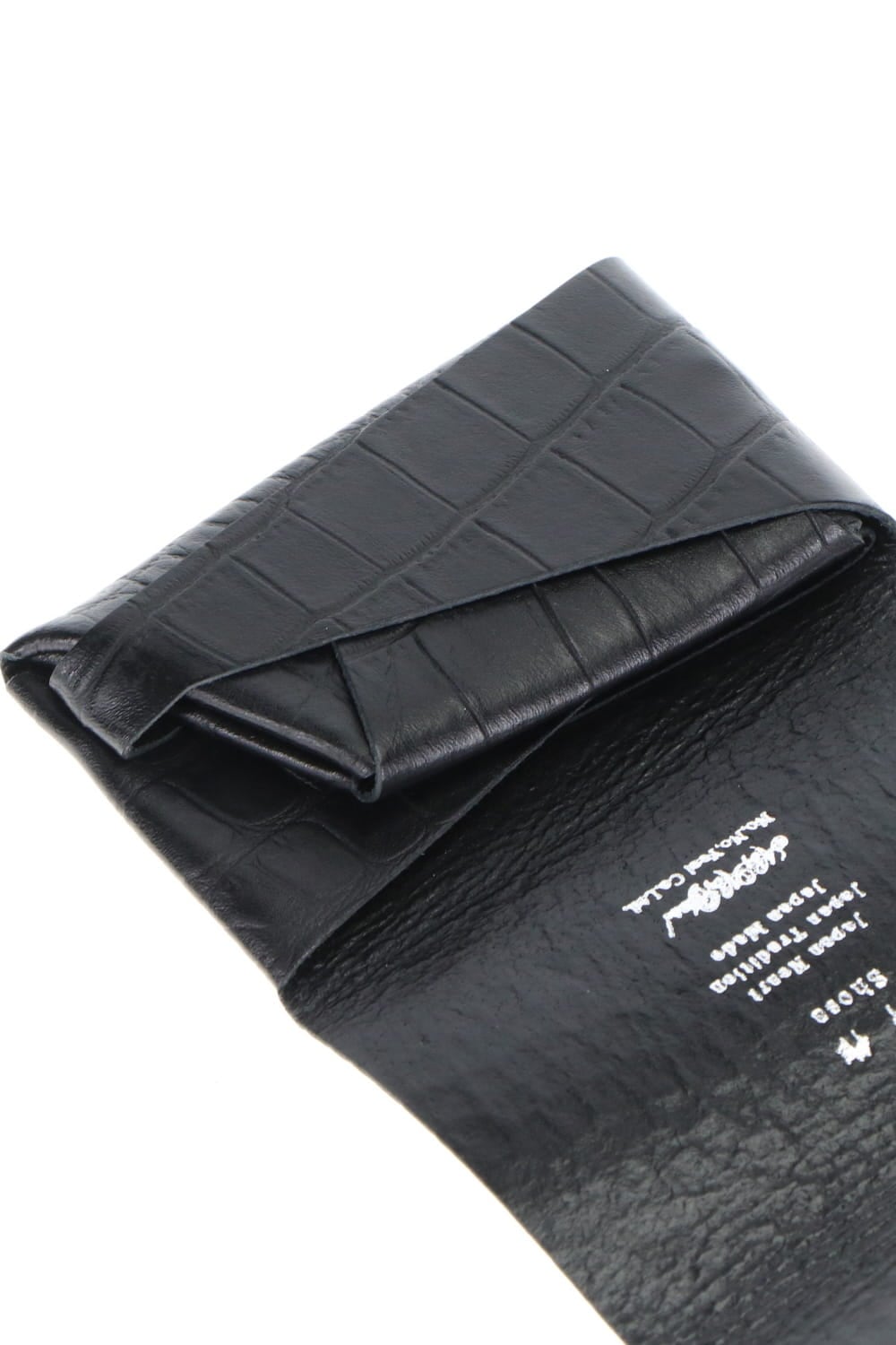 Shosa - No,No,Yes! Coin Case Embossing Croco Black