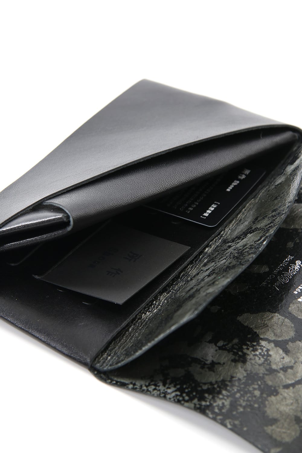 Shosa - No,No,Yes! The R Limited Long Wallet (Black Silver Tie-Dye Paint Spot)