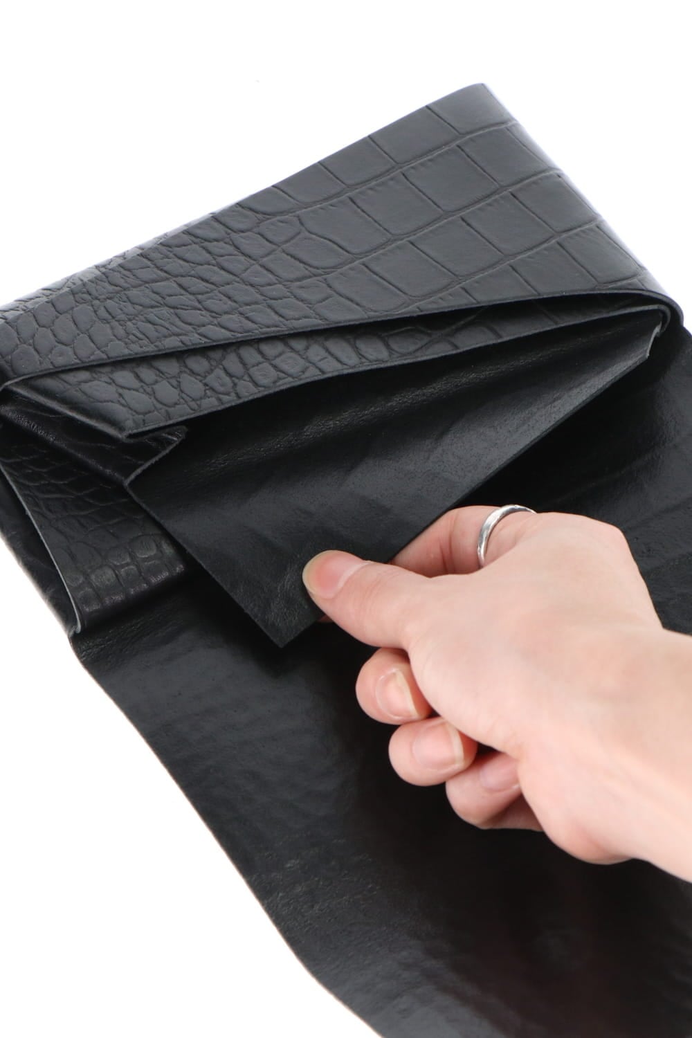 Shosa - No,No,Yes! Long Wallet Embossing Croco Black