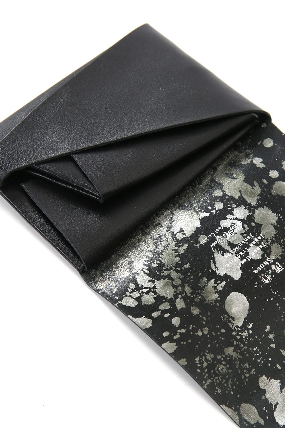 The R Limited Short Wallet 1.0 (Black Silver Tie-Dye Paint Spot)