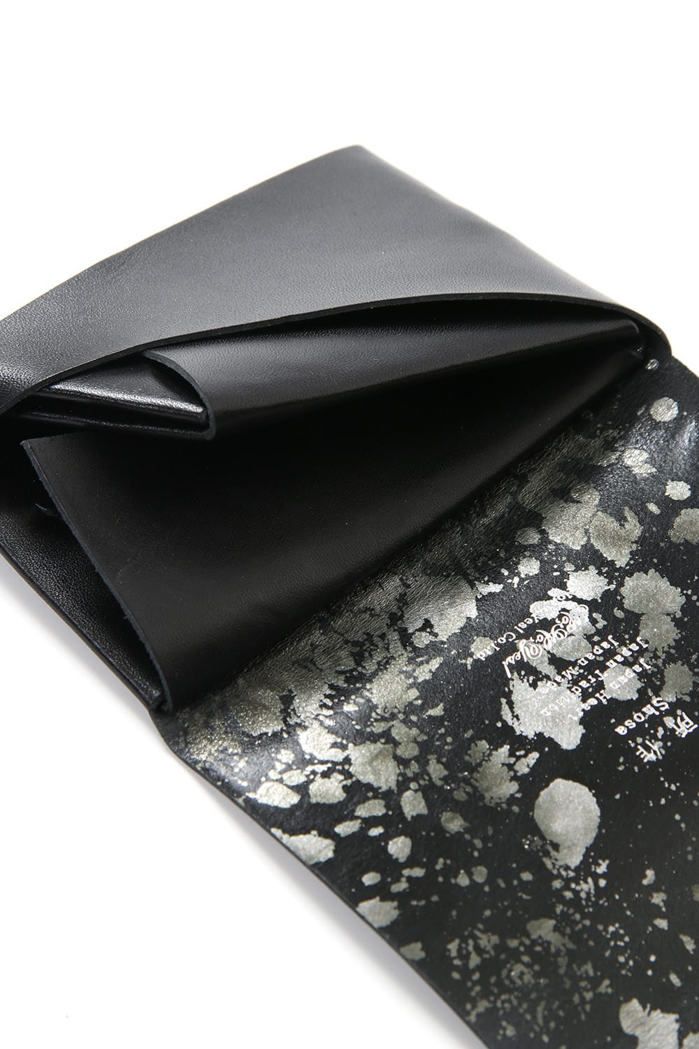 The R Limited Short Wallet 1.0 (Black Silver Tie-Dye Paint Spot)