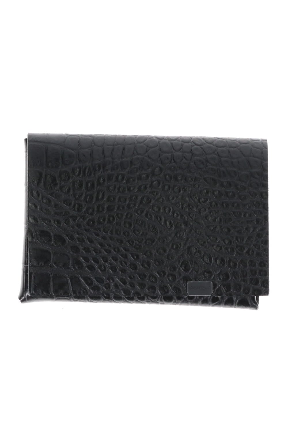 Shosa - No,No,Yes! Short Wallet 1.0 Embossing Croco Black