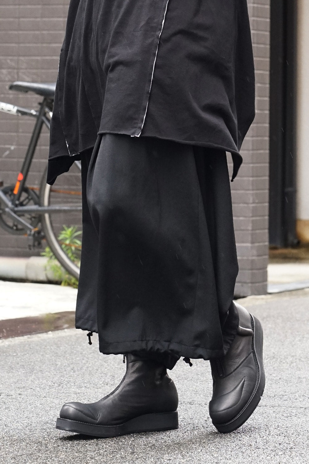 Front zipper sponge boots Smooth Soft Oil