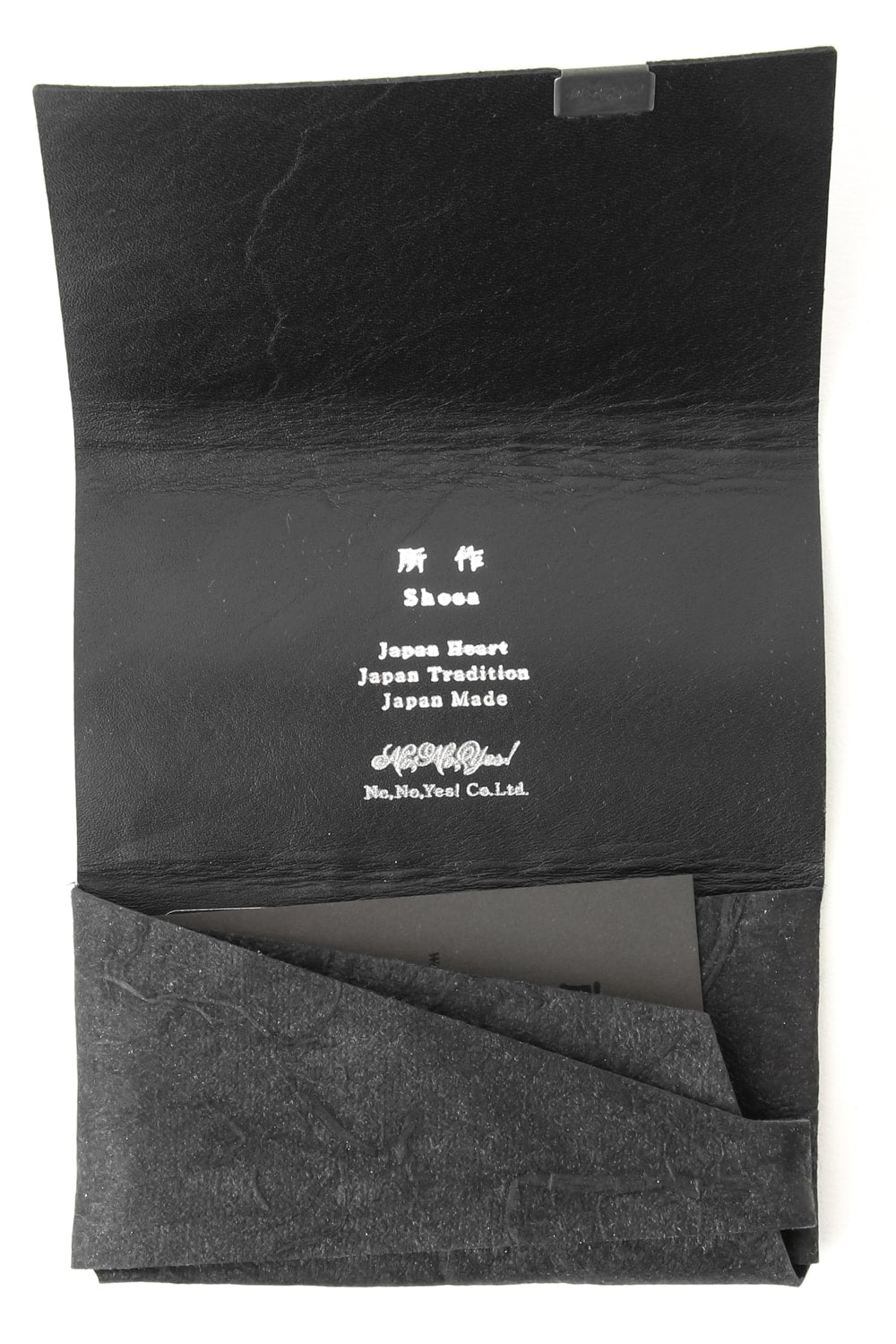 No,No,Yes!  -shosa- LIMITED Card Case (WASHI) BLACK