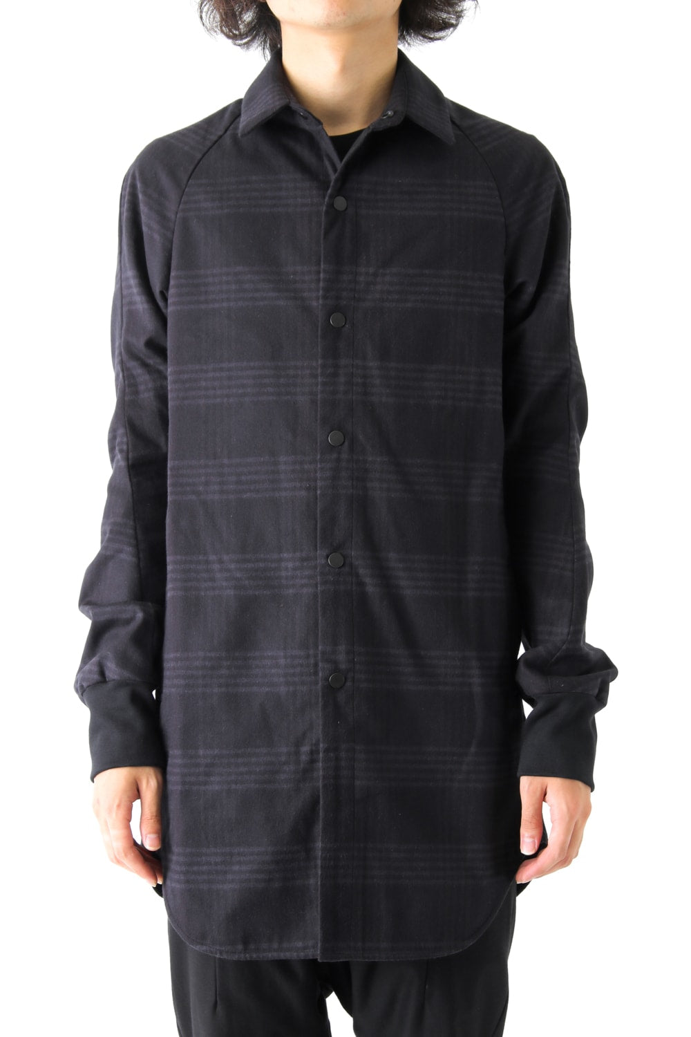 Fascinate Limited Long Shirt Silk Check