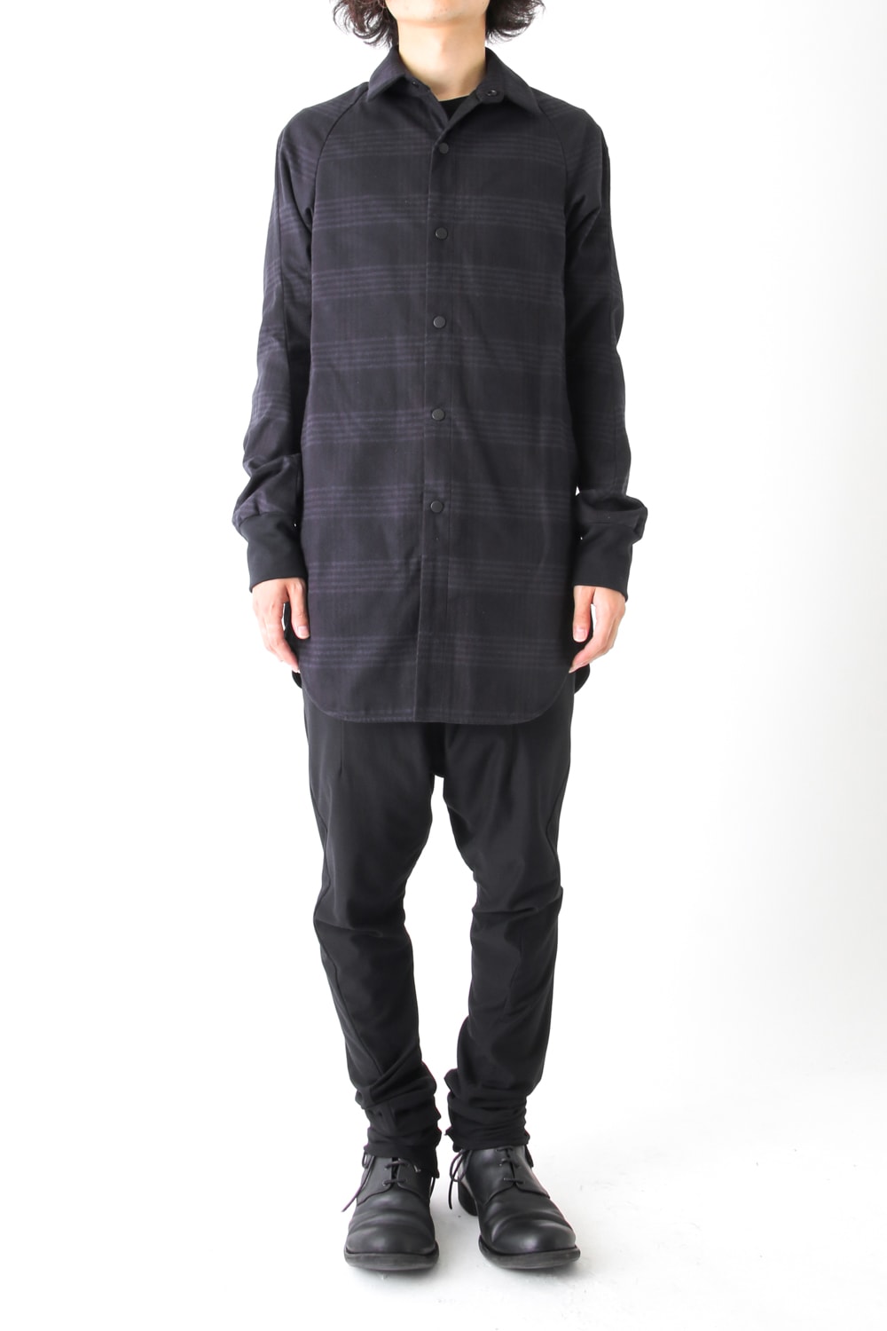 Fascinate Limited Long Shirt Silk Check