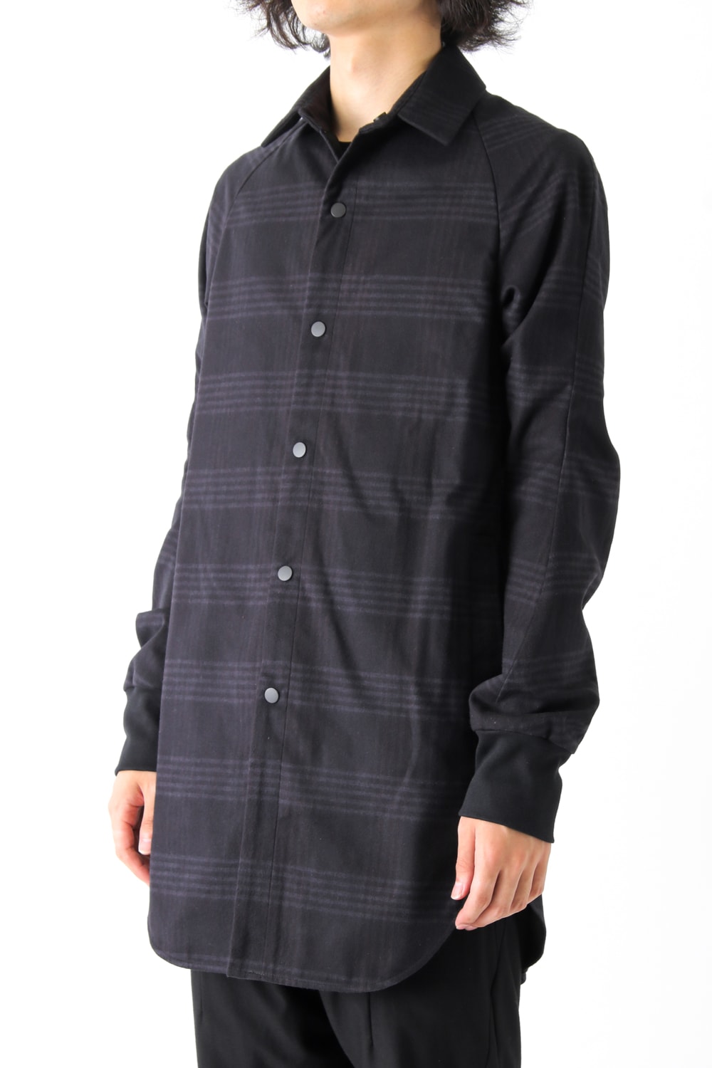 Fascinate Limited Long Shirt Silk Check