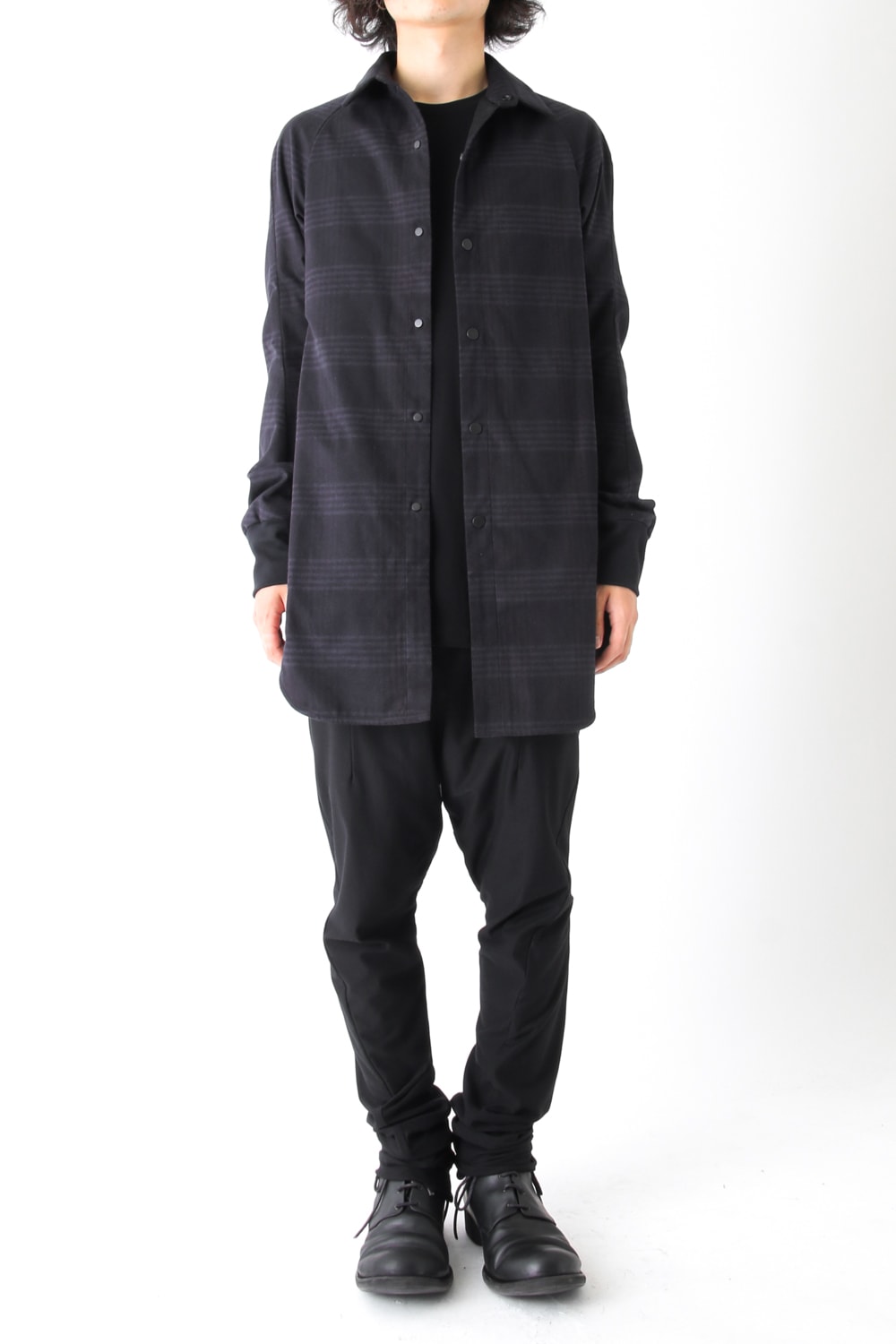 Fascinate Limited Long Shirt Silk Check