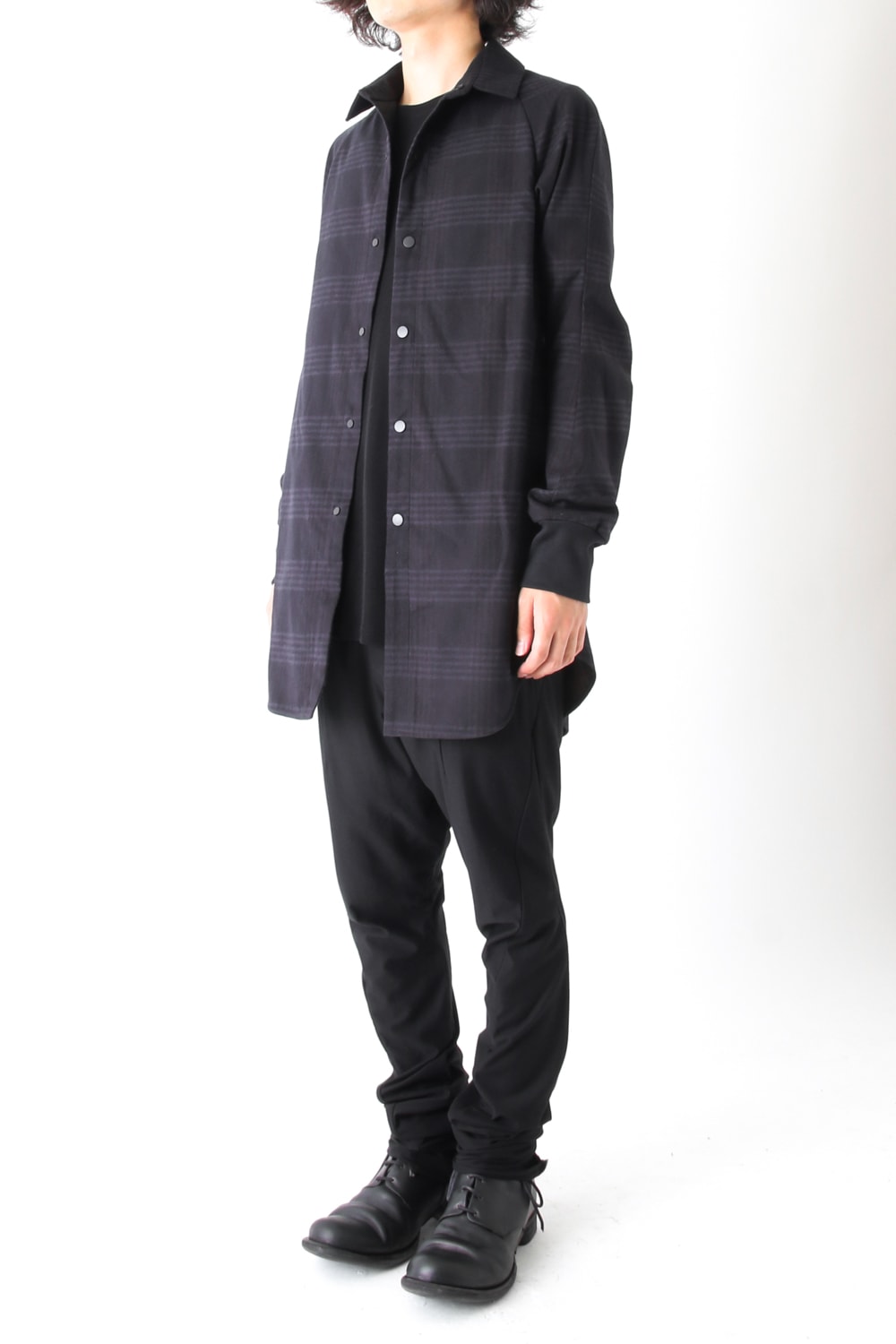 Fascinate Limited Long Shirt Silk Check