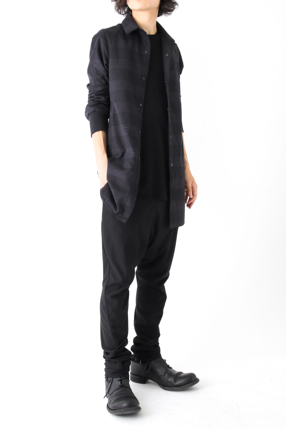 Fascinate Limited Long Shirt Silk Check