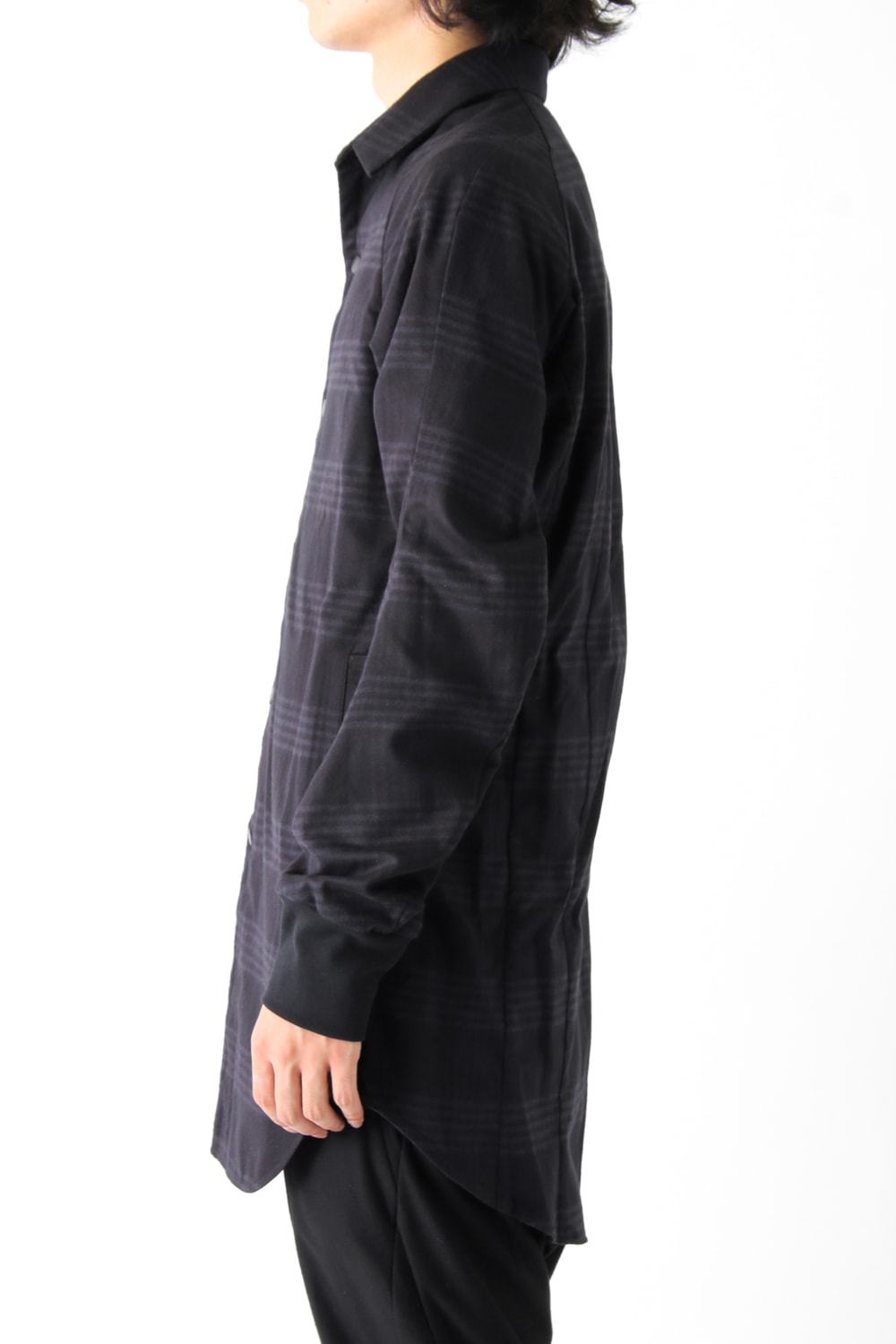 Fascinate Limited Long Shirt Silk Check