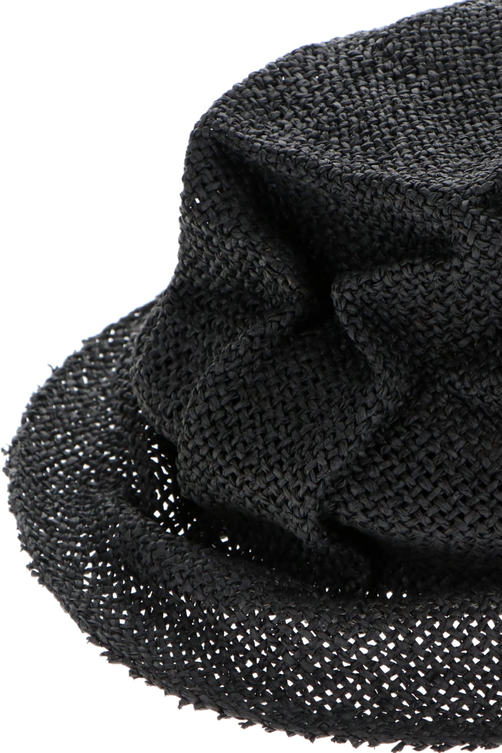 Paper Straw Hat Black