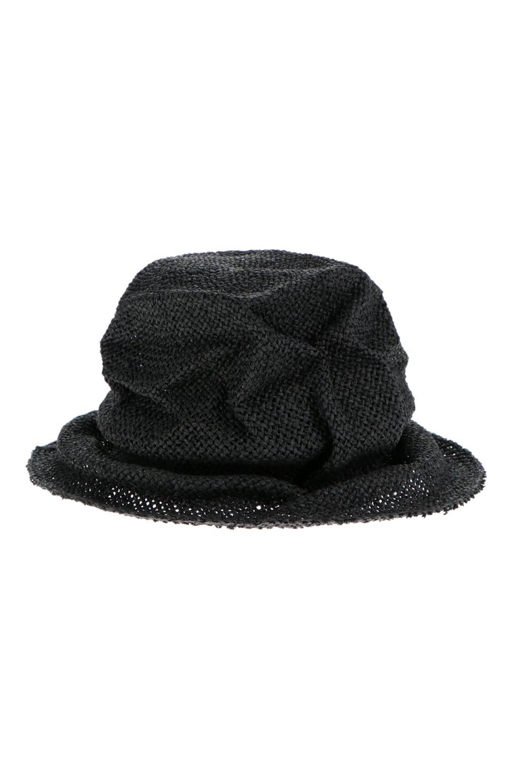 Paper Straw Hat Black