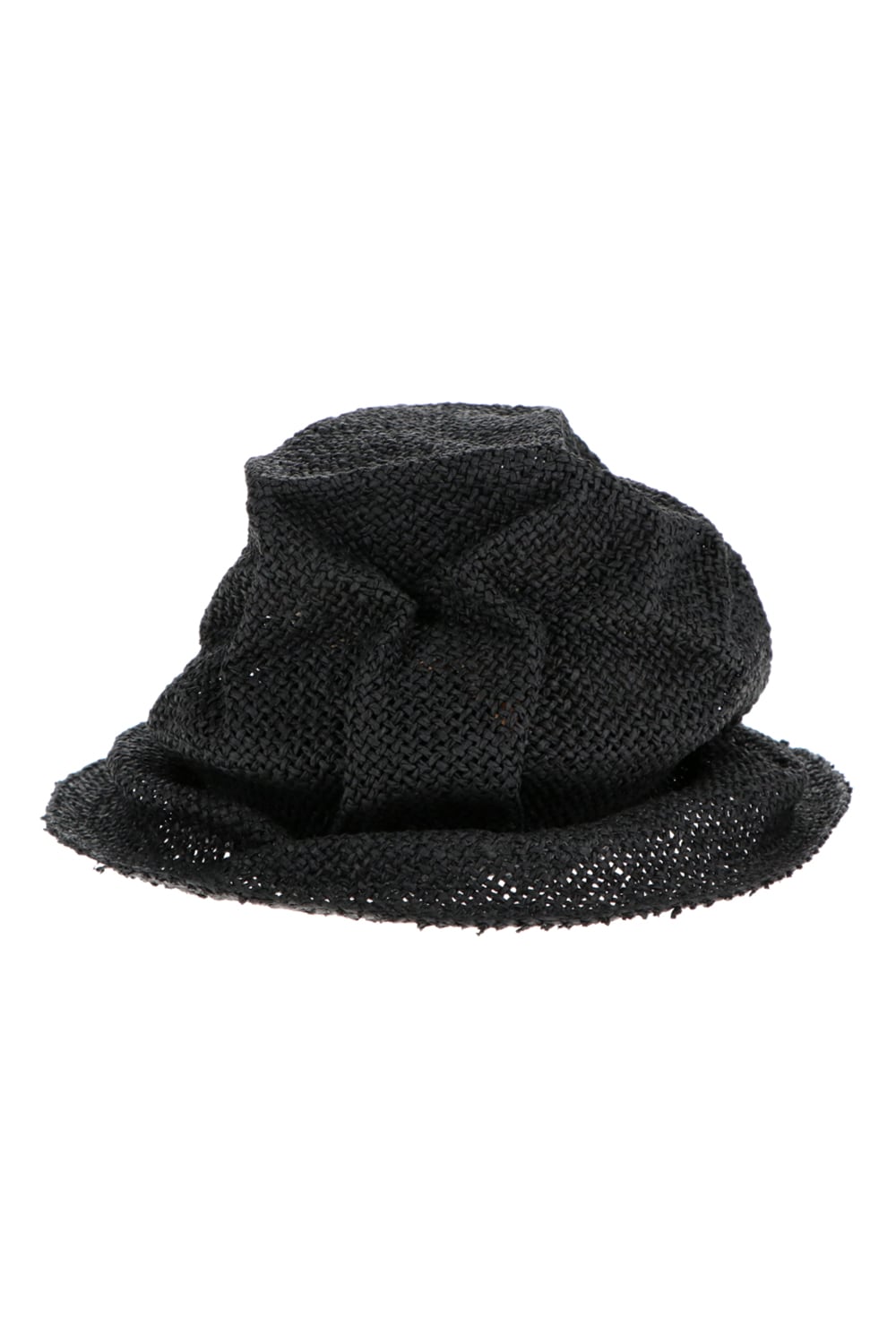 Paper Straw Hat Black