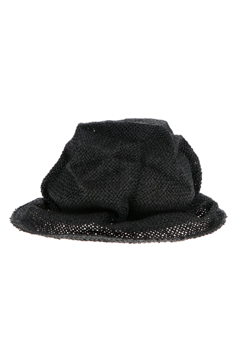 Paper Straw Hat Black