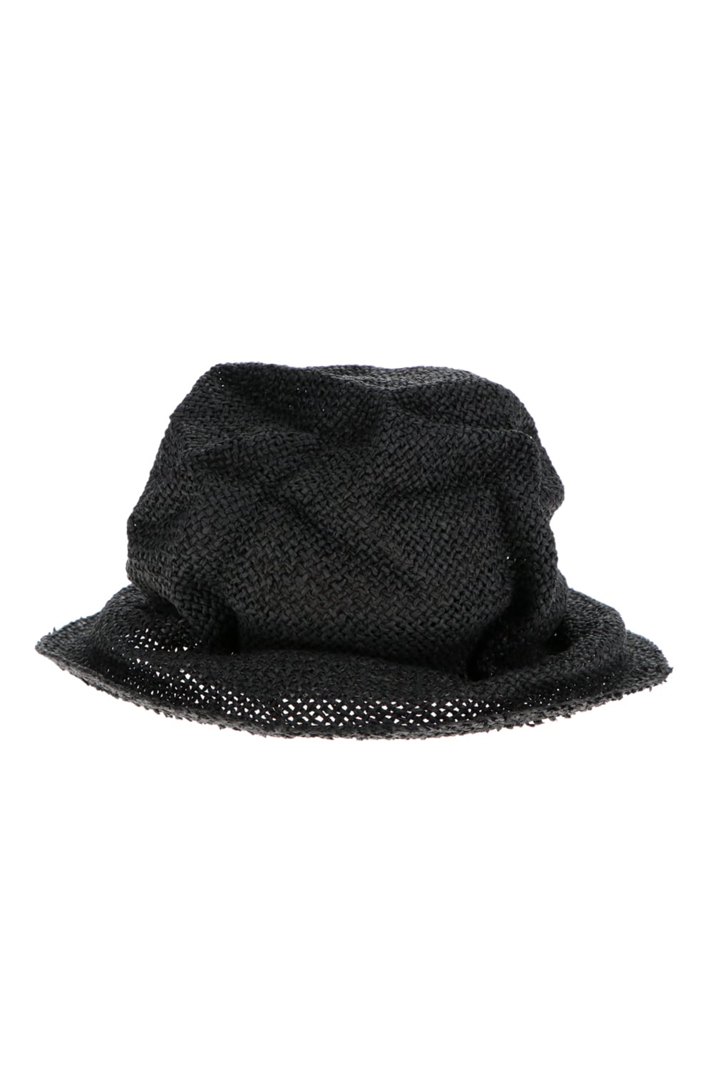 Paper Straw Hat Black