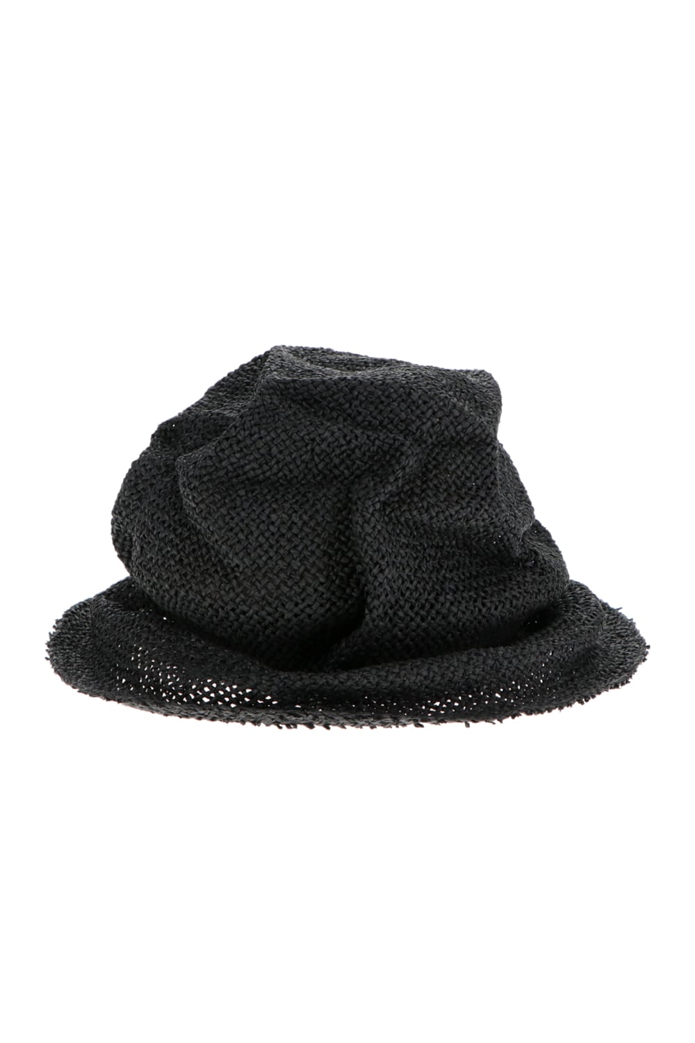 Paper Straw Hat Black