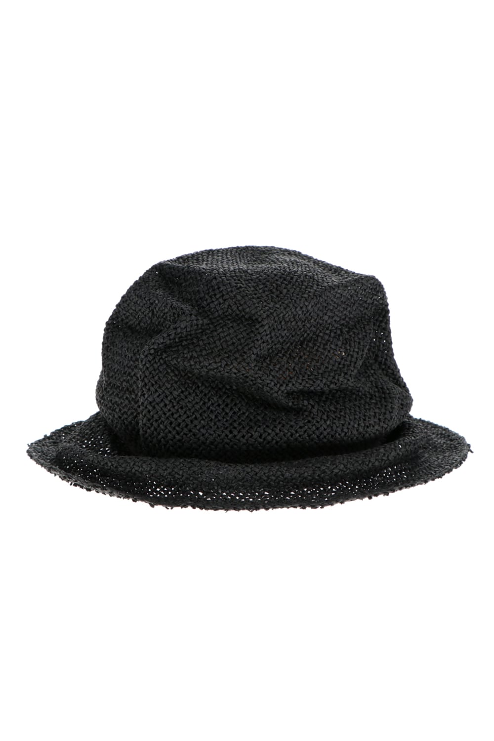 Paper Straw Hat Black