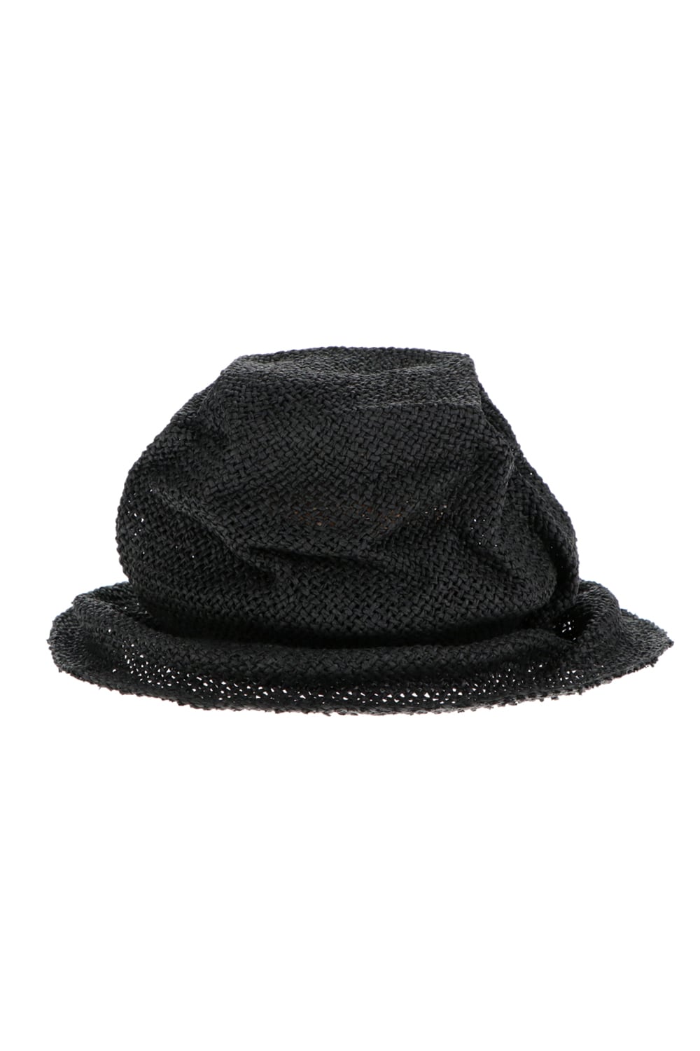 Paper Straw Hat Black