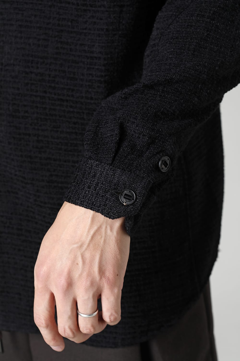 Long shirt Silk tweed