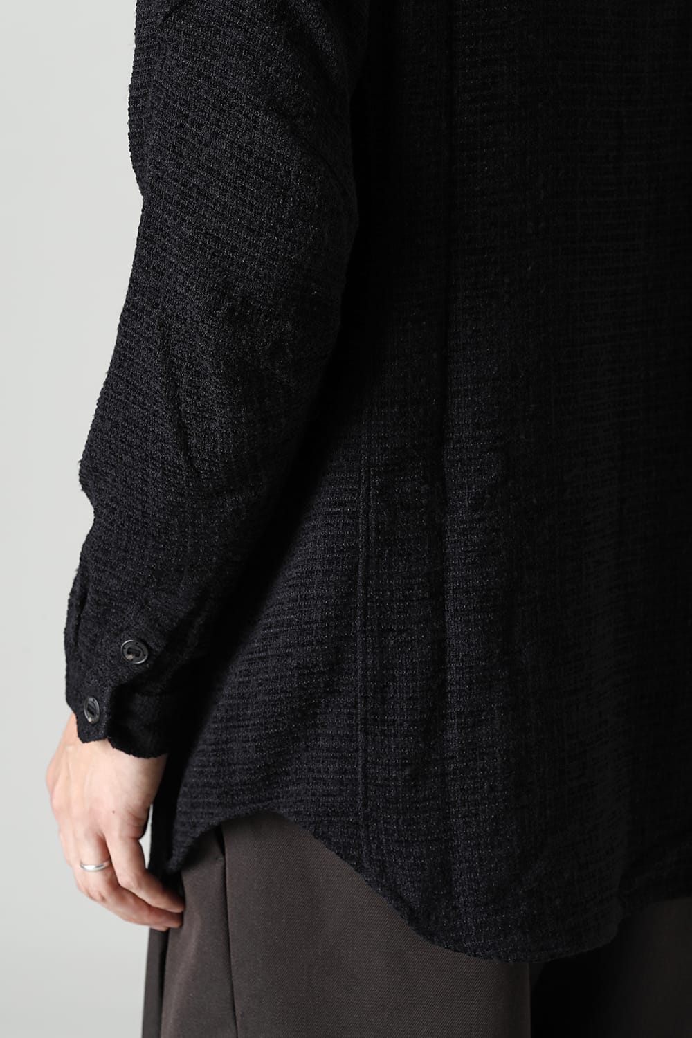 Long shirt Silk tweed