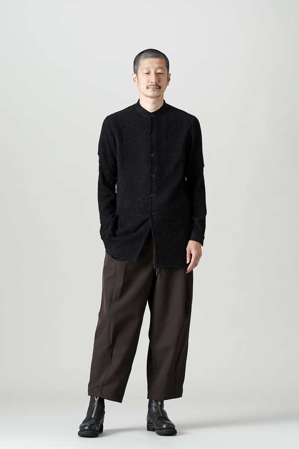Long shirt Silk tweed