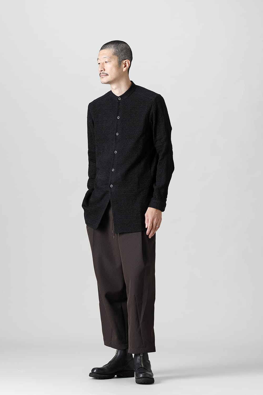 Long shirt Silk tweed