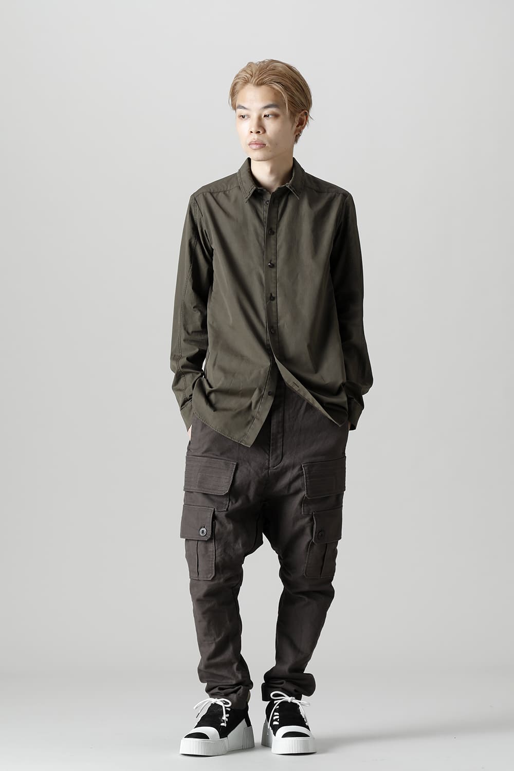 Shirt FINX 120/2 Cotton Dark Olive
