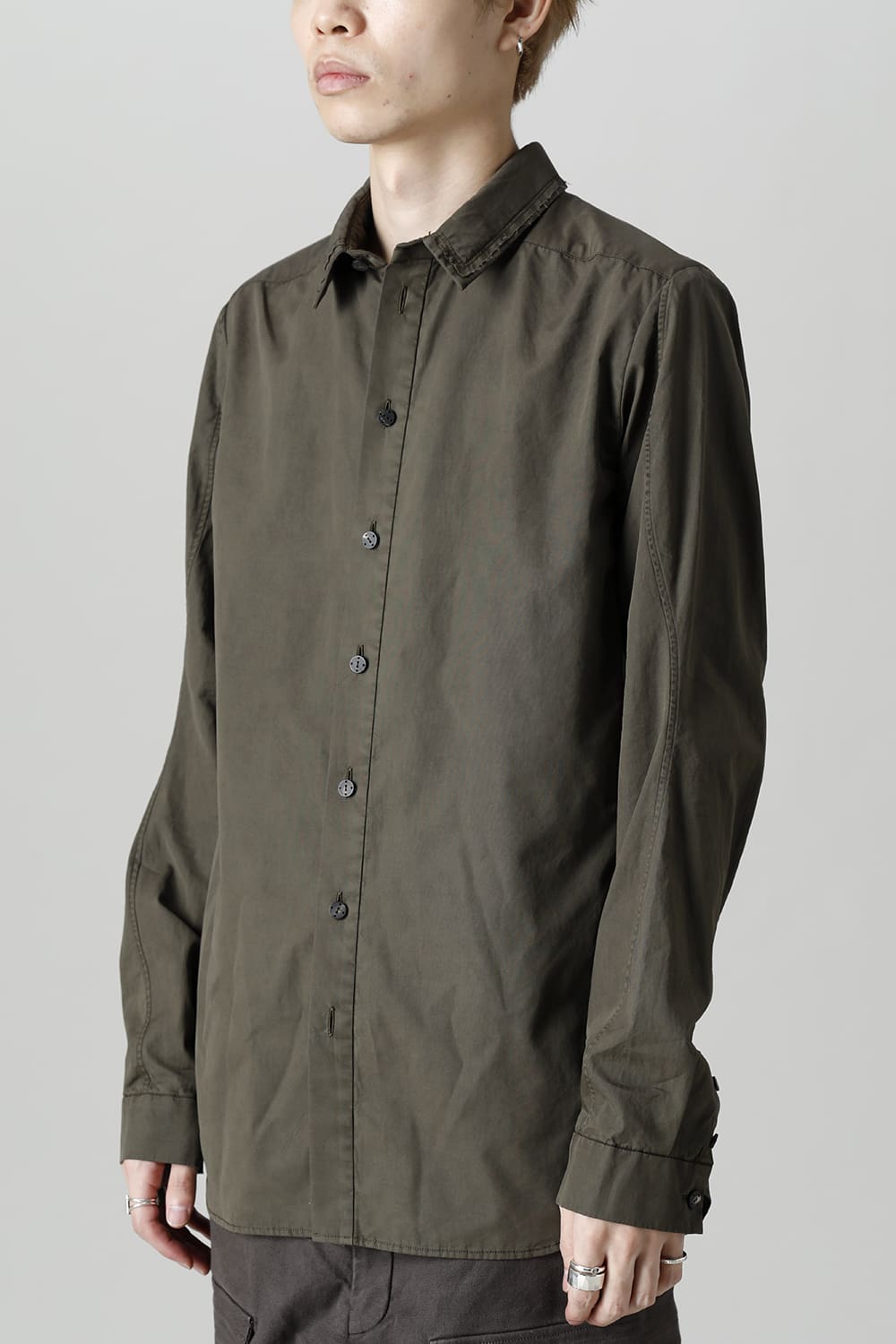 Shirt FINX 120/2 Cotton Dark Olive