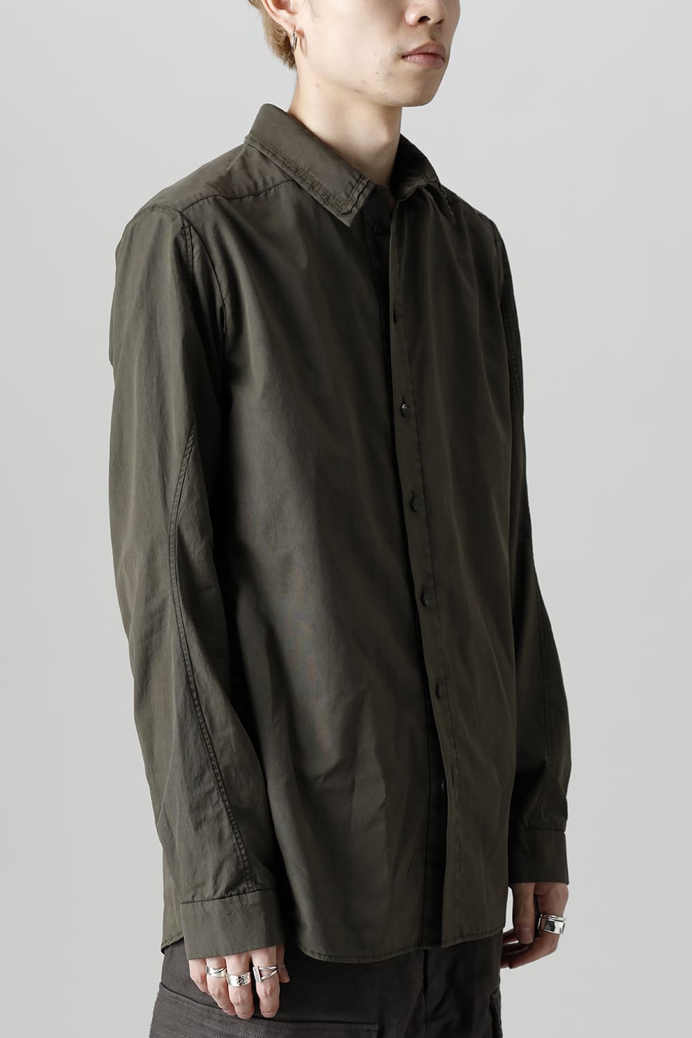 Shirt FINX 120/2 Cotton Dark Olive