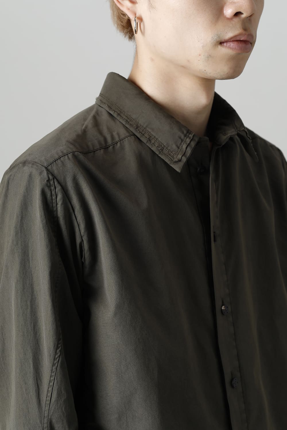 Shirt FINX 120/2 Cotton Dark Olive