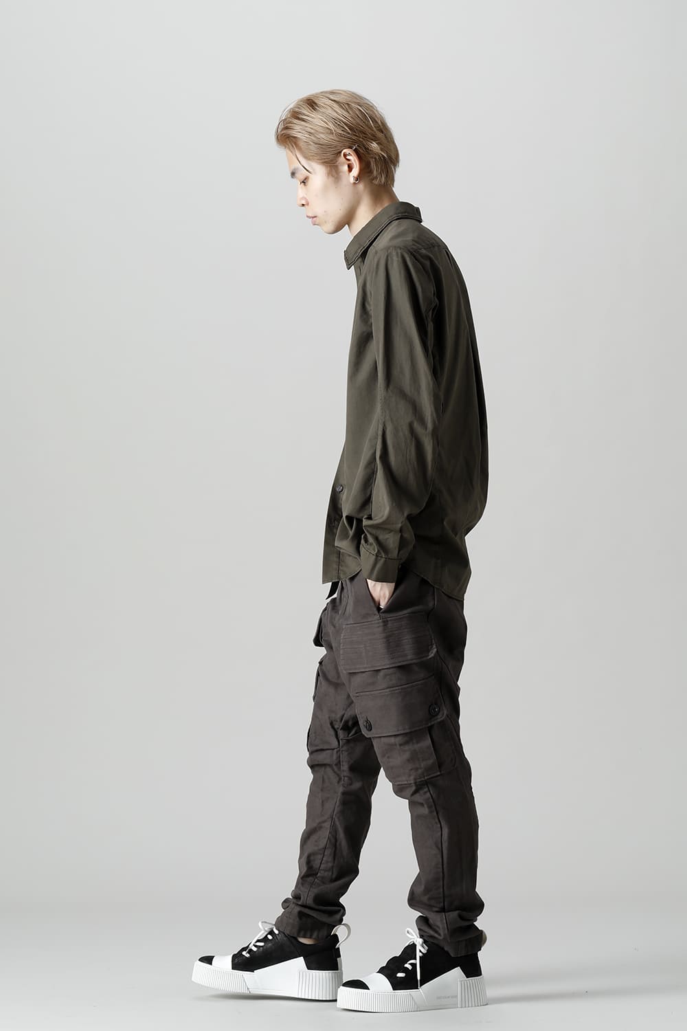 Shirt FINX 120/2 Cotton Dark Olive