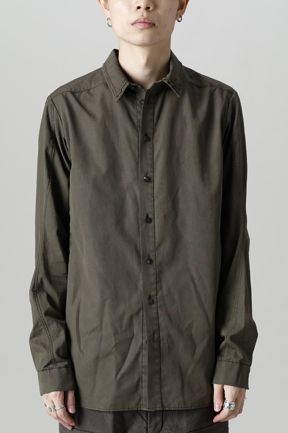Shirt FINX 120/2 Cotton Dark Olive