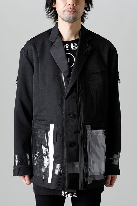 re-sized notched lapels jacket.