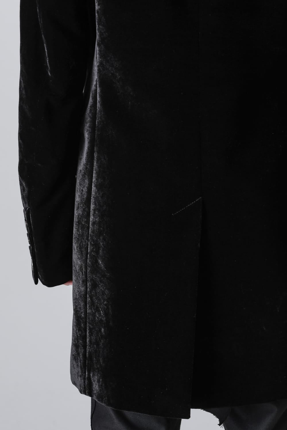 right - left chesterfield jacket.(velvet)