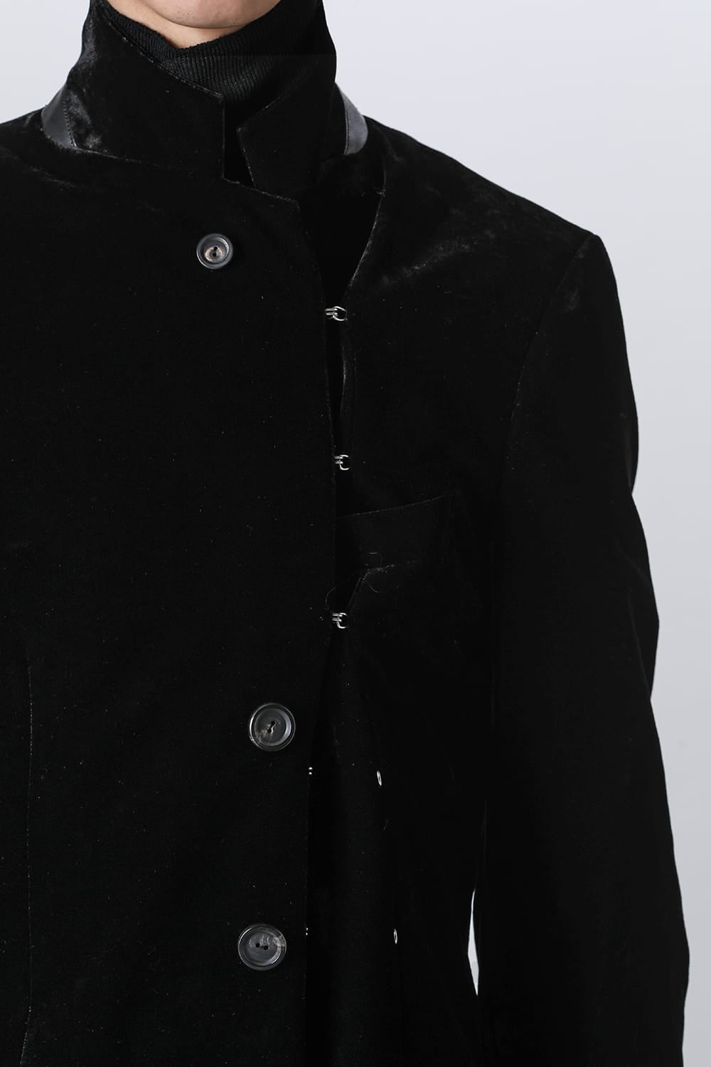 right - left chesterfield jacket.(velvet)