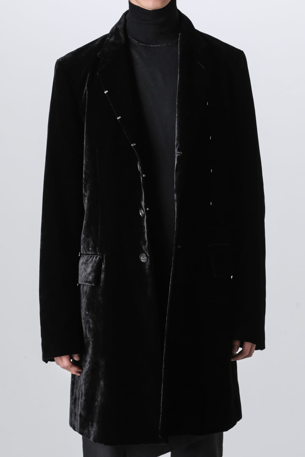 right - left chesterfield jacket.(velvet)