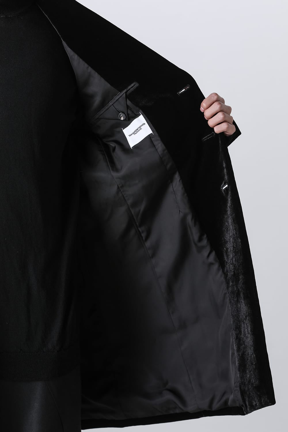 right - left chesterfield jacket.(velvet)