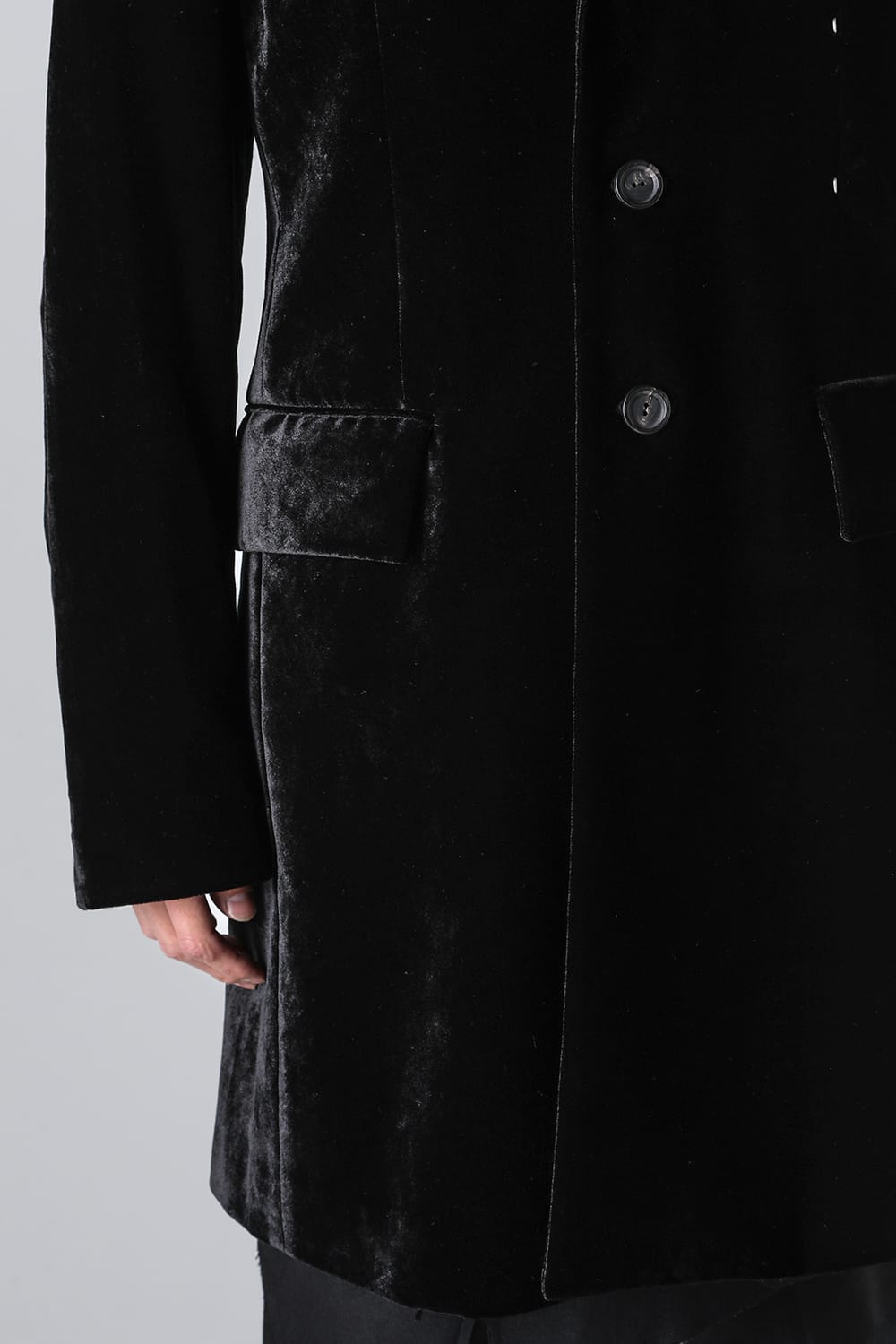 right - left chesterfield jacket.(velvet)