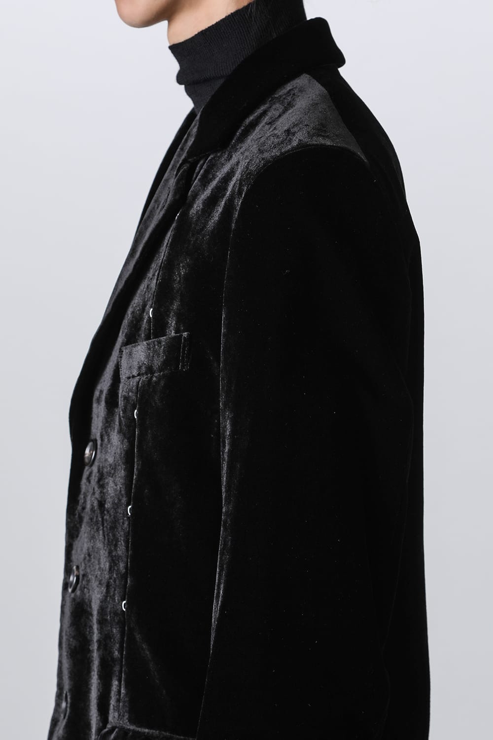 right - left chesterfield jacket.(velvet)