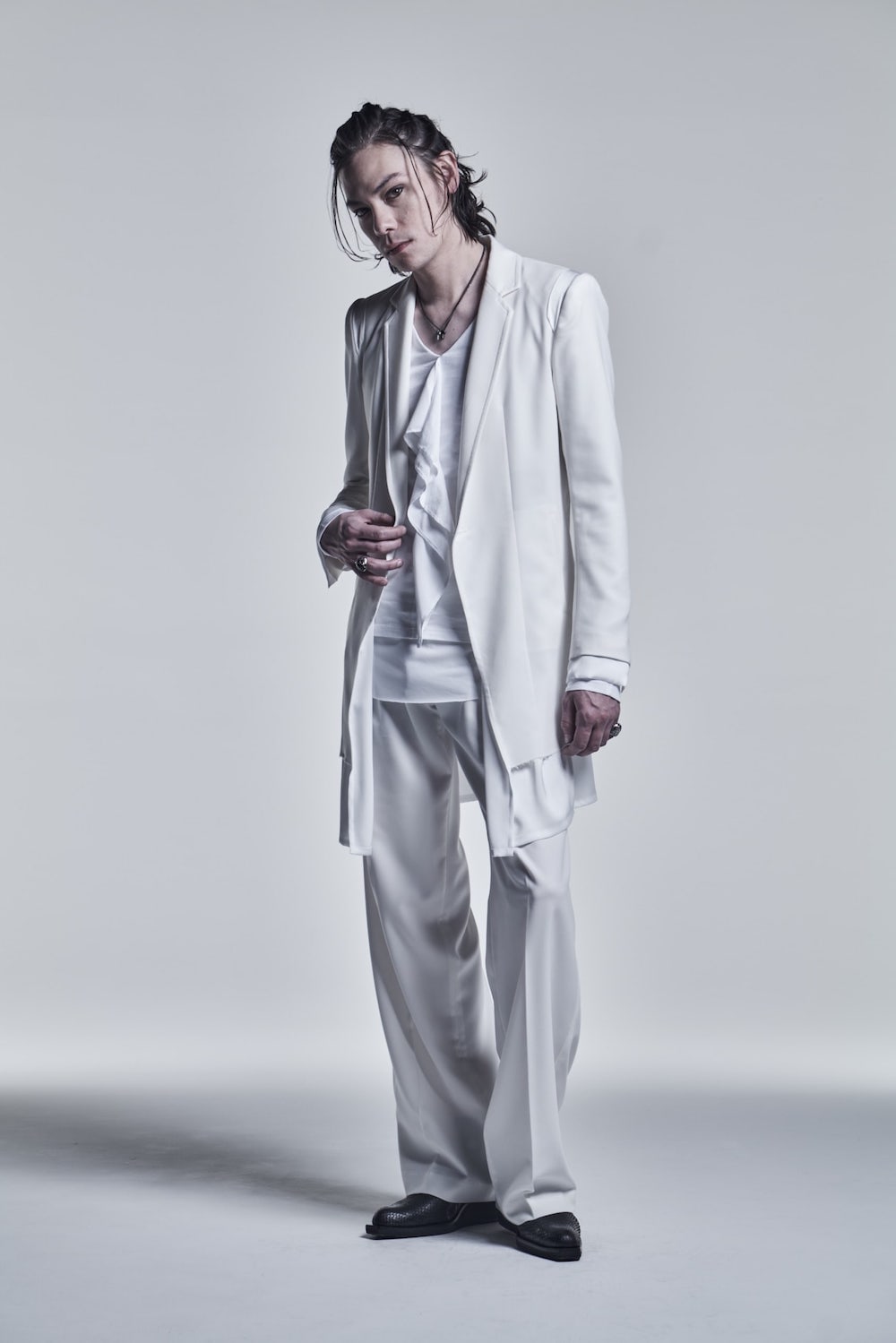 Wide Slacks White