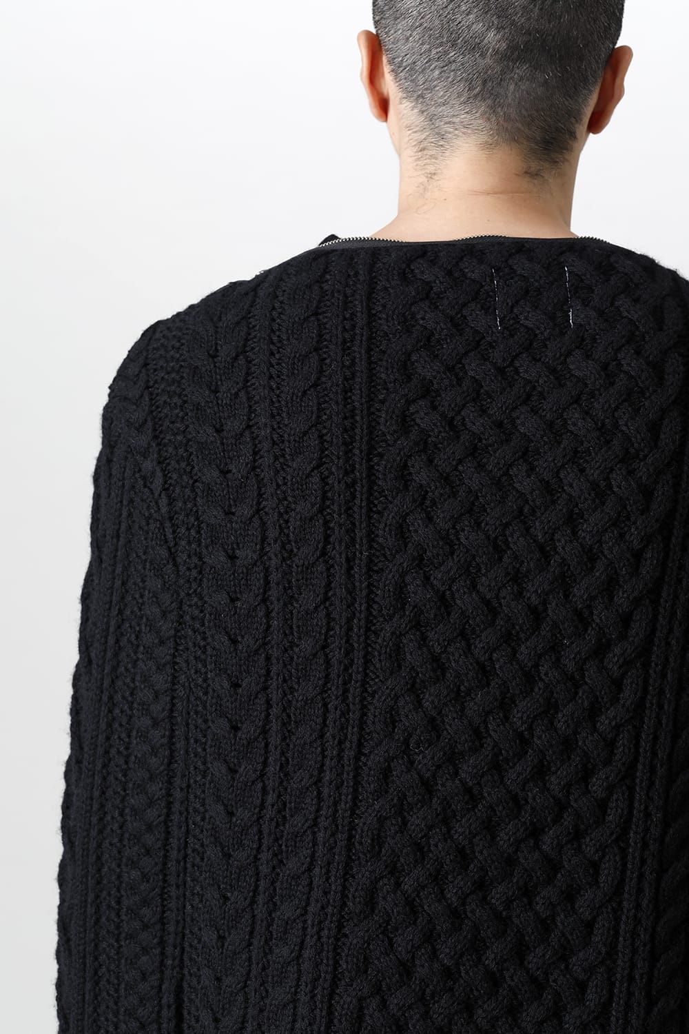 Boat Neck Aran Cape